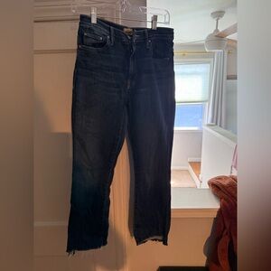 MOTHER Dark Blue Straight Jeans